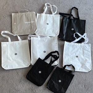 lululemon athletica reusable Tote Bags Set
